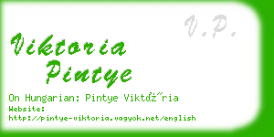 viktoria pintye business card